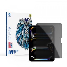 Folie de protectie Ecran Privacy Lito Classic pentru Apple iPad Pro 11 (2024), Sticla Securizata, Full Glue, 2.5D