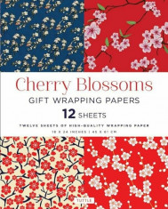 Cherry Blossoms Gift Wrapping Papers: 12 Sheets of High-Quality 18 X 24 Inch Wrapping Paper, Paperback/Tuttle Publishing foto