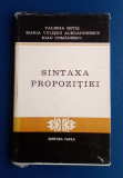 SINTAXA PROPOZIȚIEI - Valeria Botiș