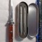 Lot vintage trusa pixuri si cutit cu buton