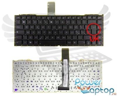 Tastatura Asus NX90 layout UK fara rama enter mare, NX90J layout UK fara rama enter mare, NX90JN layout UK foto