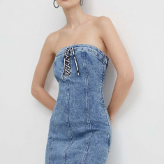 Karl Lagerfeld Jeans rochie jeans mini, mulata