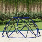 Dome Cățărări Copii vidaXL 3-10 Ani, 196cm, 200kg, Albastru/Galben, Exterior, Oțel Vopsit, Hexagonal