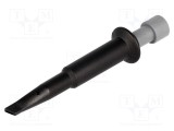 Clips de măsurare cu c&acirc;rlig 4mm 5A 70V DC negru ELECTRO-PJP