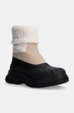 Karl Lagerfeld botine LUNA SNOW femei, culoarea bej, cu platforma, izolare usoara, KL42965