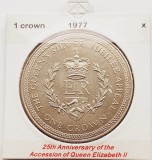 1878 Insula Man 1 crown 1977 Elizabeth II (Silver Jubilee Appeal) km 42, Europa