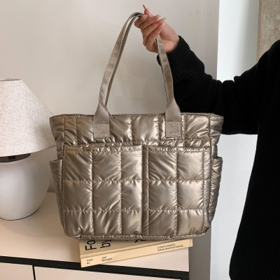 Geanta casual de umar, TAIKESEN LADY W-2, moderna, material textil, incapatoare, auriu foto
