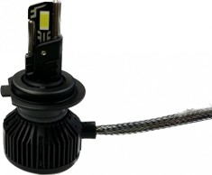 Комплект 2 LED крушки H1 T55 mini, 180W, Canbus, 60mm, Без грешки, 23000Lm, 6000K, +400%