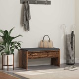 vidaXL Bancă pentru hol cu pernă Lemn vechi 83 x 38 x 40 cm 891558