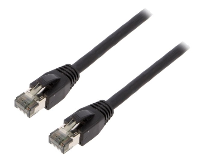 Cablu patch cord Cat 8.1 negru 5m