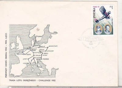 bnk fil Polonia - FDC 1978 - aviatie - Raidul Challenge 1932 - RWD-6 foto