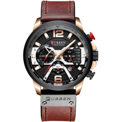 Ceas barbatesc Curren Cronograph Brown Adventure foto