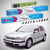 Cumpara ieftin Ștergătoare Volkswagen Golf 4 5 Uși 1997-2002 | Set Față și Spate Flat Premium &ndash; TeamCar&reg;