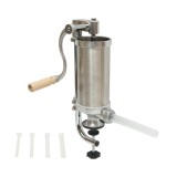 Masina de umplut carnati verticala inox 1.25kg, 4 palnii 15, 19, 22, 25mm incluse