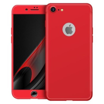 Husa Apple iPhone 7 Plus, FullBody Elegance Luxury Red, acoperire completa 360 grade cu folie de sticla gratis foto