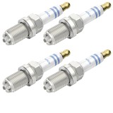 Cumpara ieftin Set 4 bujii scanteie Bosch pentru Audi A4 B6 B7, A5, A6 C6, A8 D2 D3, Bmw Seria 1, VW Phaeton, Touareg