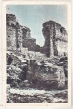 bnk cp Ruinele Cetatii Suceava - Vedere - circulata 1958 - marca fixa