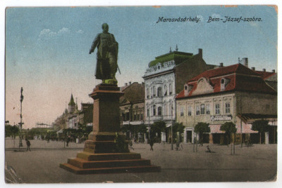 1921 - Targu Mures, statuia Bem Jozsef (jud. Mures) foto