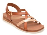 Cumpara ieftin Sandale SKECHERS maro, DESERT KISS LOW, din piele ecologica