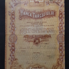 Actiune banca Targujiului / titlu / actiuni / varianta rara