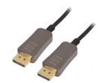 Cablu DisplayPort 1.4 Optic 15m Negru Metalic