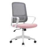 Cumpara ieftin Scaun birou roz gri alb Salomo 63x61x99-109 cm