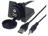 Adaptor USB la AUX Jack 3,5mm 3pin 2m