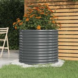 vidaXL Jardinieră antracit 80x80x68 cm oțel vopsit electrostatic
