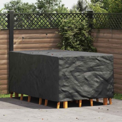 vidaXL Husă pentru mobilier de exterior Negru 143 x 225 x 90 cm 210D 4105726 foto