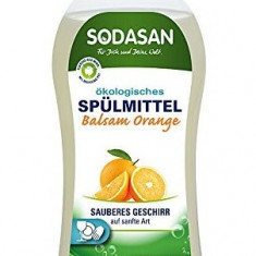 Detergent vase lichid cu balsam bio portocala 1L Sodasan