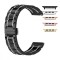 Curea ceramica, compatibila Apple Watch 9|8|7|6|5|4|3|2|1 Series, 49mm|45mm|44mm|42mm, Negru/Argintiu