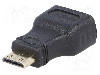 Cablu {{Tip cablu de conectare}}, HDMI mini mufa, HDMI soclu, {{Lungime cablu}}, {{Culoare izola&amp;amp;#355;ie}}, AKYGA - AK-AD-04 foto