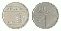 Aruba 2023 - 25 cents UNC foto