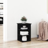 vidaXL Dulap Lateral Stejar Negru 35x35x55cm Lemn Prelucrat Sifonier Bufet Living