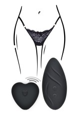 Stimulator cu Telecomanda Angel Panty Vibe Black