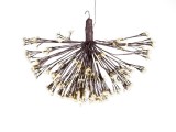 Sfera luminoasa metal maro 3000 microleduri &Oslash; 80 cm