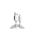 Lightning USB cablu de date si sincronizare de inalta calitate US199-Lungime 1.5 Metri-Culoare Argint