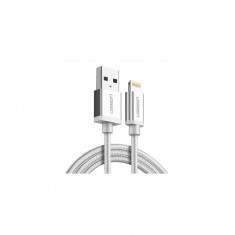 Lightning USB cablu de date si sincronizare de inalta calitate US199-Lungime 0.5 Metri-Culoare Argint