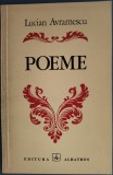 Cumpara ieftin LUCIAN AVRAMESCU - POEME (volum de debut, 1975) [DEDICATIE / AUTOGRAF PT MIRCEA FLORIN SANDRU / DUBLA SEMNATURA MIRCEA FLORIN SANDRU]