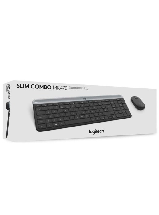 Set Tastatura &amp; Mouse Logitech Slim Wireless Combo Mk470 PC