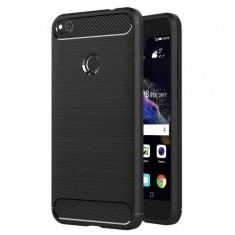 Husa pentru Huawei P9 Lite (2017) / P8 Lite (2017), Techsuit, Carbon, Neagra
