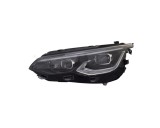 Far VW GOLF VIII, 11.2019-, partea stanga, TYC, lense; cu LED daytime running light; LED; electrical; negru rim; fara unitate control LED; cu motor;
