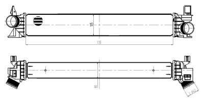NRF 309034 Intercooler, compresor foto