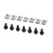 Set cleme fixare scut motor VOLVO XC90 (C /P28), 10.2002-, 14 buc/set,