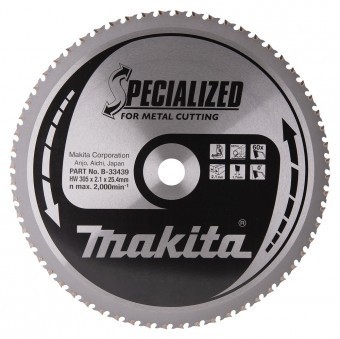 Makita B-33439 Panza circular metal/otel 2.1x25.4x305mm, 60T - 0088381422314 foto
