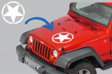 Sticker Stea ALB Universal compatibil cu Jeep, SUV, Camioane sau alte Autoturisme STICKERSTARW