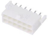 Conector cablu-placă soclu tată Mini-Fit Jr 4,2mm PIN 12 THT