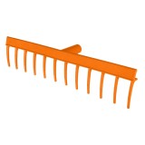 Grebla dreapta universala din plastic, 12 dinti, pentru gradina