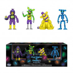 Set 4 figurine Five Nights at Freddy`s FNAF Blacklight &amp;amp;#8211; Animatronic 5 cm foto