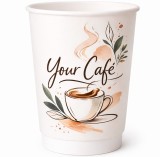 Pahare carton personalizate, 16oz, double wall (perete dublu)